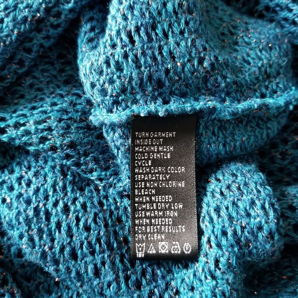 August Silk See-through Knit Mesh Tunic Sweater - Picture 9 of 10